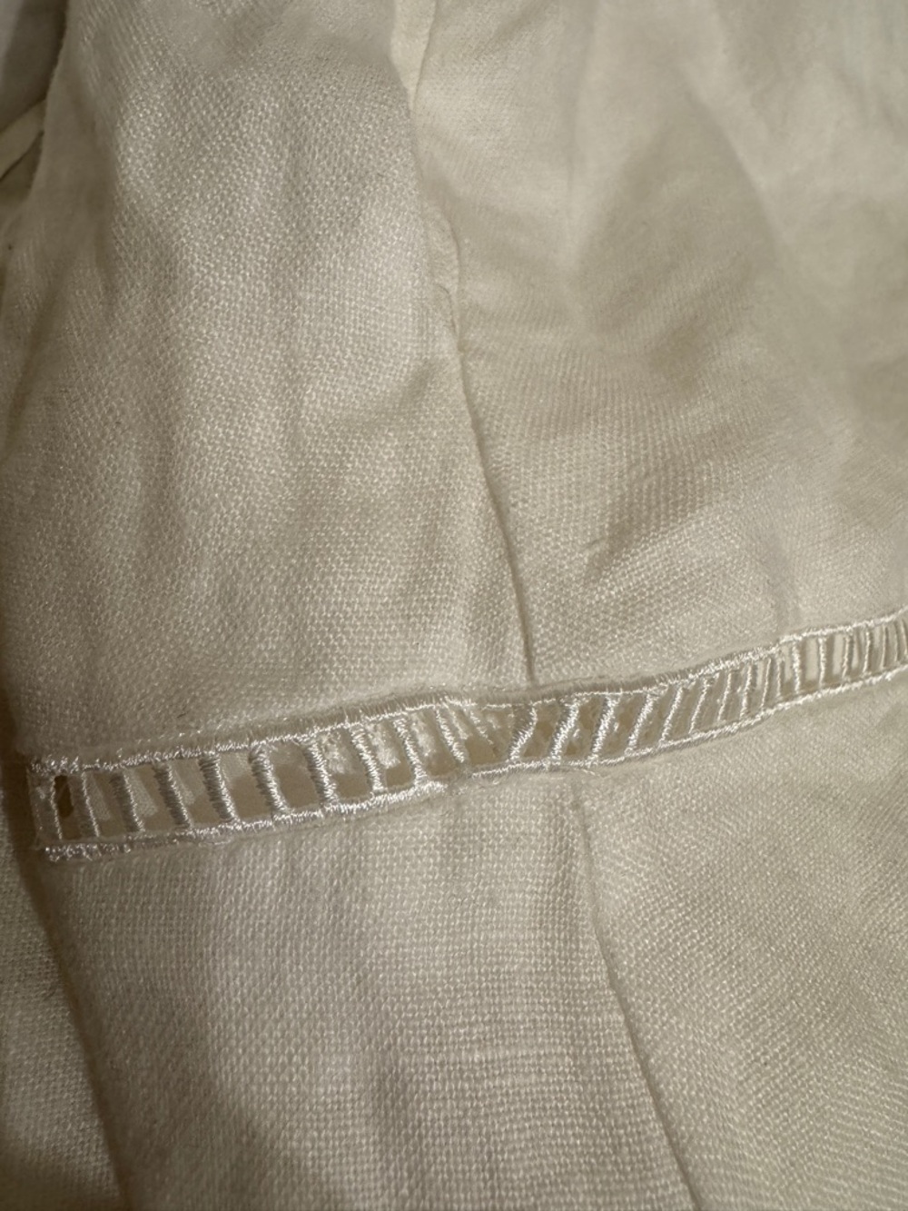 Reformation Everett Linen Dress in White Size 8 - Picture 9 of 14